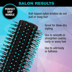 Conair Grip & Style Round Brush, Nylon Bristle Hair Brush - Image 2