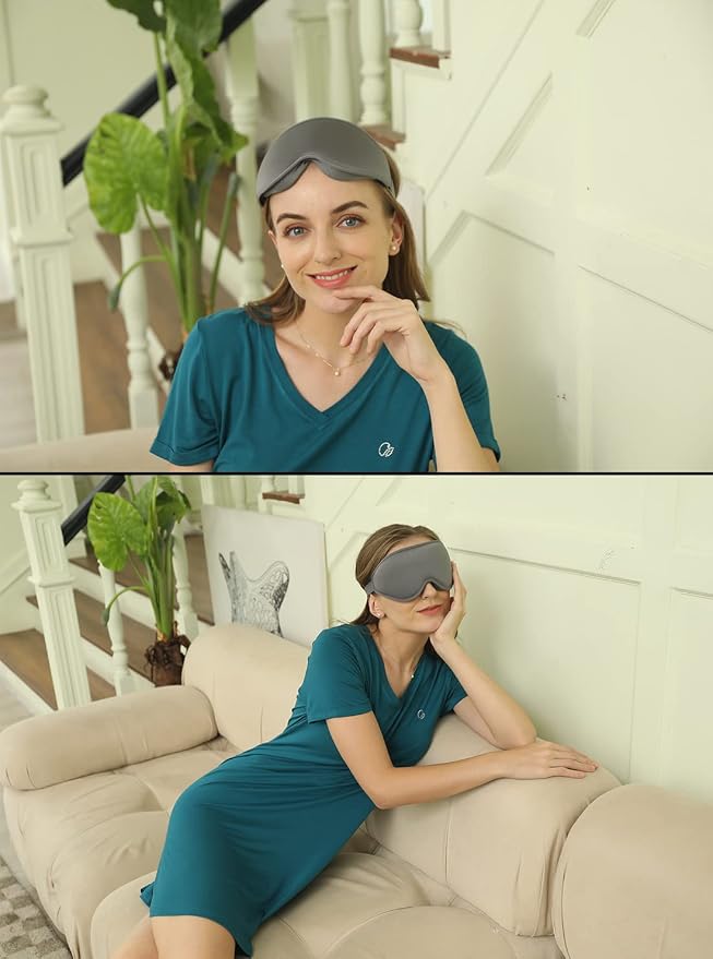 Sleep Mask, 3D Deep Contoured Eye Covers - Image 2