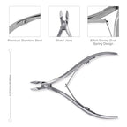 6Pcs Cuticle Clipper with Cuticle Pusher Set, Professional Stainless Steel Dead - Image 4