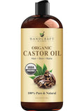 Handcraft Blends Organic Castor Oil 16 Fl Oz | 100% Pure and Natural | Premium by HandcraftBlends