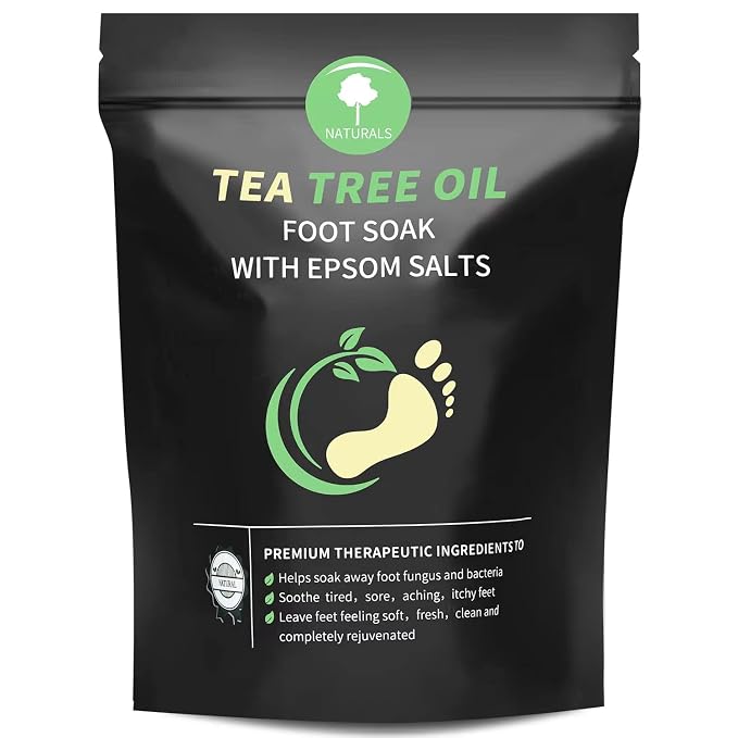 Tea Tree Oil Foot Soak with Epsom Salt by CLOSEWAVE
