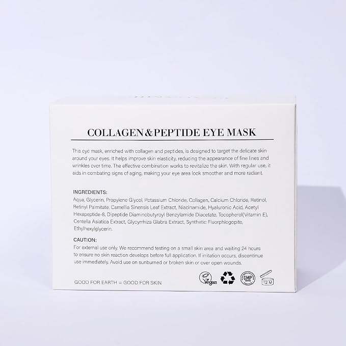 PEAUAMIE Under Eye Patches Collagen and Peptide Eye Mask - Image 9