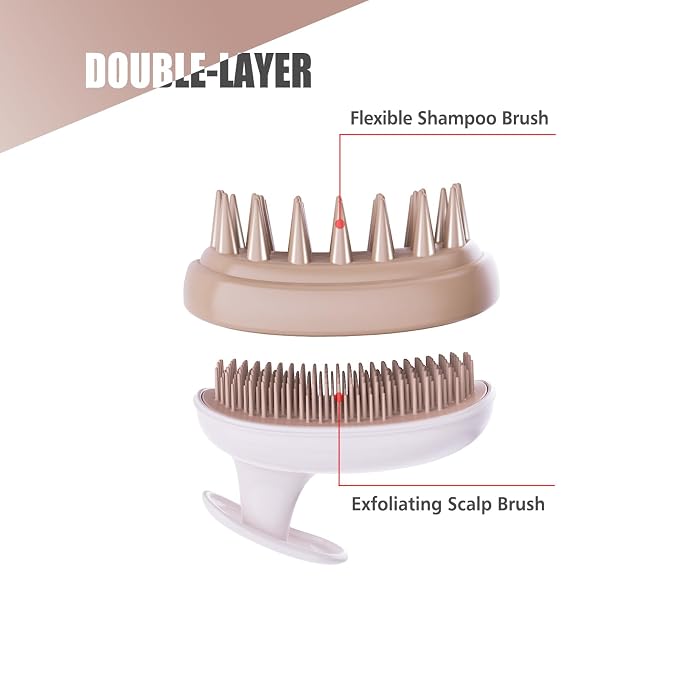 Scalp Massager Shampoo Brush, Scalp Scrubber, Exfoliator - Image 3