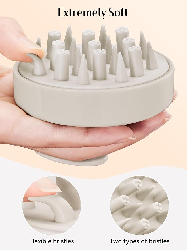 HEETA Hair Scalp Massager Brush, Updated Hair Shampoo Brush, Wet & Dry Scalp - Image 2