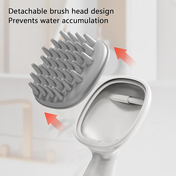 Scalp Massager with Long Handle Hair Growth, Soft Silicone Scalp Scrubber - Image 6