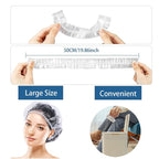 Disposable Shower Caps -100 pcs Waterproof Plastic Shower Caps, Women's - Image 4