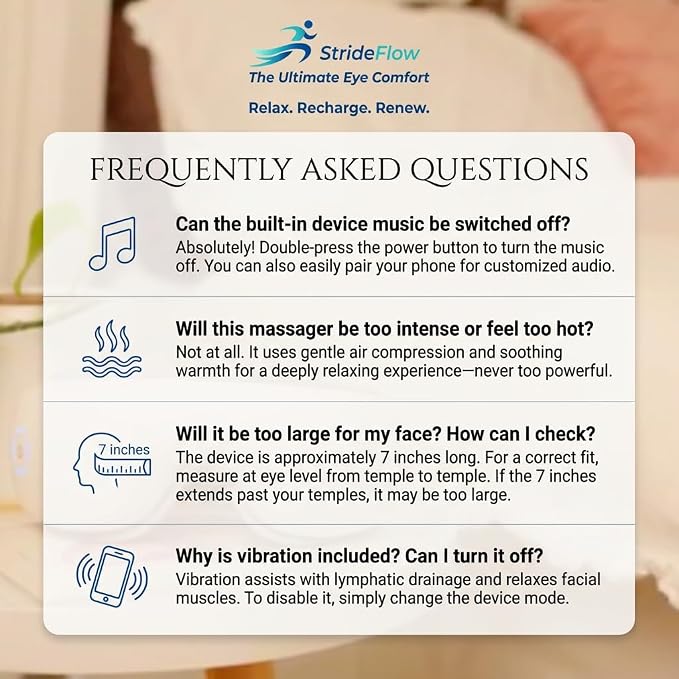 STRIDEFLOW Gentle Eye Massager for Dry Eye & Migraine Relief, LIGHT Air - Image 9