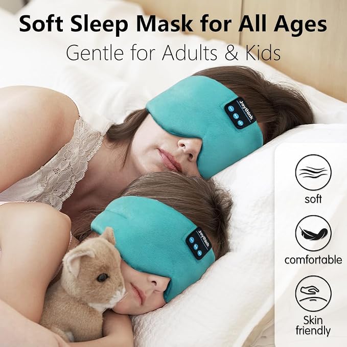 Joythink Sleep Headphones Bluetooth Sleep Mask Silk Kids Children Wireless - Image 2