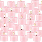 Rose Scented Candle Tealight Candles in Clear Cup, 8 Hours Consistent Smkless - Image 8