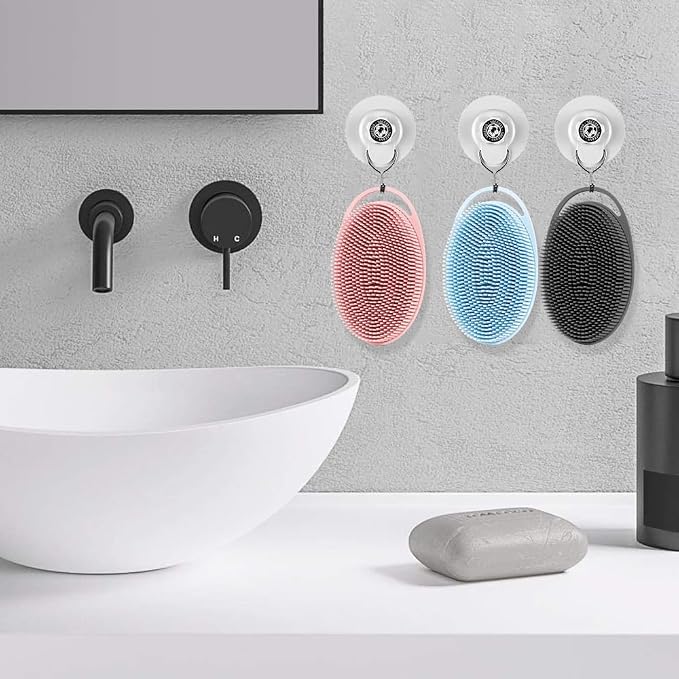 3 PCS Soft Silicone Body Scrubber, Silicone Body Shower, Silicone Loofah 2 in 4 - Image 5