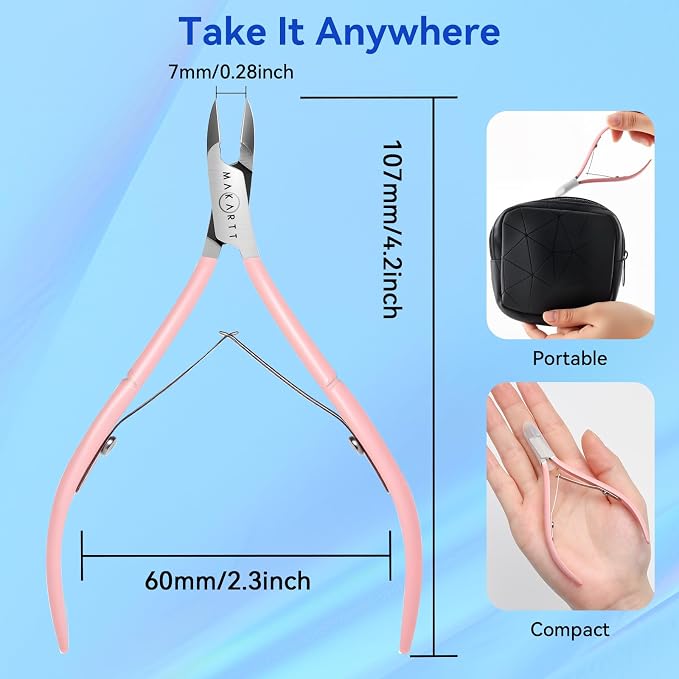 Makartt Cuticle Nippers - 7mm Blade Cuticle Trimmer - Image 5