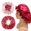 Adjustable Silk Satin Bonnet Hair Care Caps by Sugarmelon
