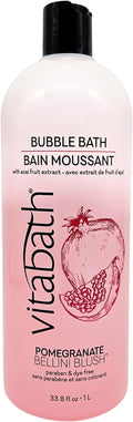 Vitabath Pomegranate Bellini Blush Bubble Bath Rich Foaming Bubbly Soak & by Vitabath