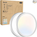 2PACK LED Flush Mount Ceiling Light Fixture, 3000K-4000K-6500K & 100W by CeilingLights