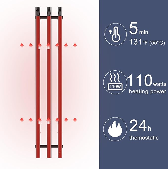 Electric Heated Towel Rack - Image 3