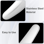 Pndeyo 3pcs Mini Stainless Steel Makeup Spatula, 2.87x0.49in Reusable Cosmetic - Image 3