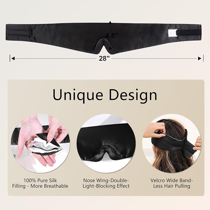 ZIMASILK 100% 22 Momme Mulberry Silk Sleep Mask - Image 6