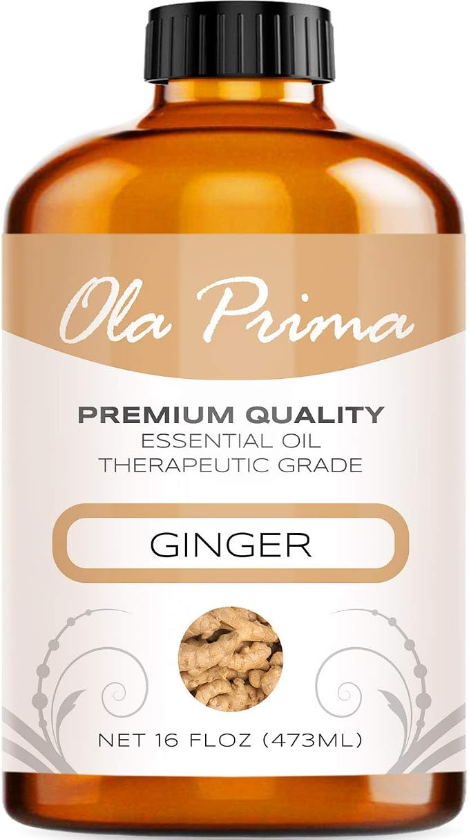 Ola Prima Ginger Essential Oil – Therapeutic Grade Oil by OlaPrima