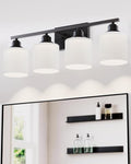 Sailstar Vanity Light Fixtures, Matte Black, Over Mirror, Modern Bathroom Light by Sailstar