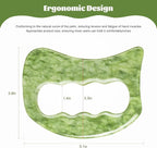airogym Jade Stone Gua Sha Massage Tool Set, Gua Sha Muscle Scraper Tool - Image 4