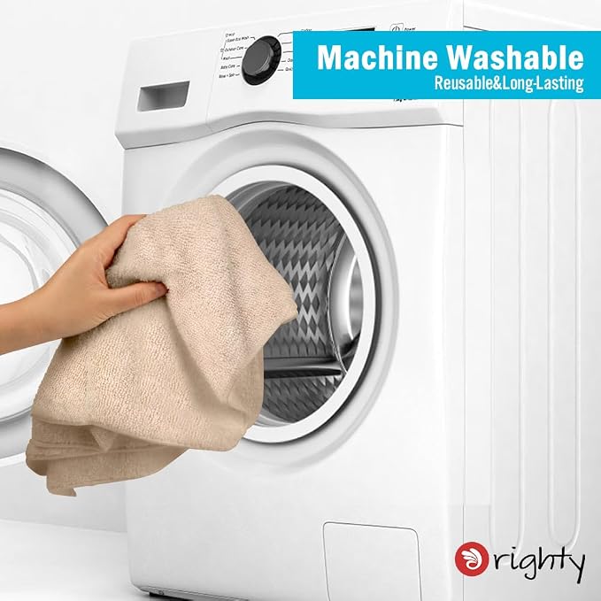 Orighty 6 Pack Brown Hand Towels - Image 6