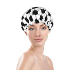 Sport Football Pattern Shower Cap - Image 2