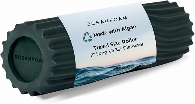 Oceanfoam Ripple Travel Foam Roller Firm Mini Foam Roller by Oceanfoam