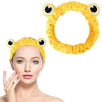 Jowmoy yellow Frog Eye Elastic Headband - Image 8