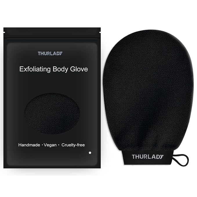 Exfoliating Glove, Korean Exfoliating Mitt Body Scrubber, Viscose Fiber Bath by THURLADY
