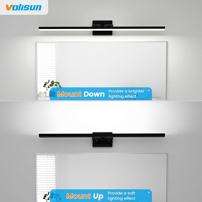 VOLISUN Modern Bathroom Vanity Light 48 inch, 30W Dimmable 5CCT Led Bathroom - Image 7