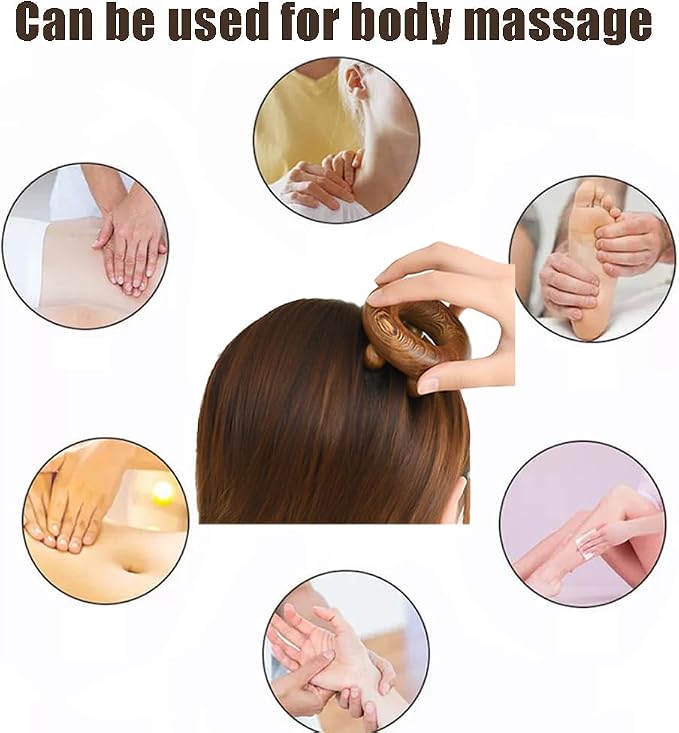 OULIGET Wood Therapy Abdominal Massage Tools, Lymphatic Drainage Massager - Image 4