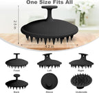 Meartchy Silicone Scalp Massager Shampoo Brush, Scalp Brush - Image 2