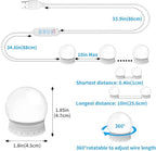 LED Vanity Mirror Lights with 12 Stick On Dimmable Bulbs, 3000K 4500K 6500K & - Image 5