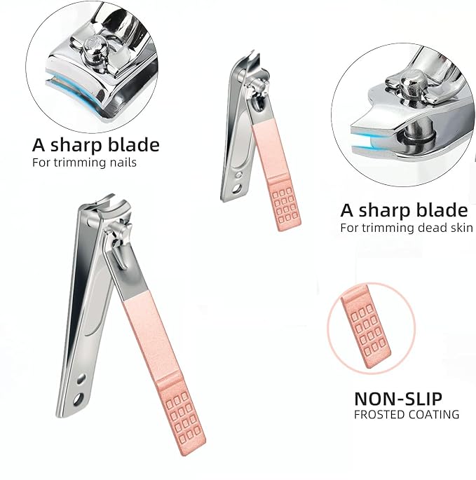 Manicure Set Women Men Nail Clipper Set Stainless Steel Toe Finger Nail - Image 5
