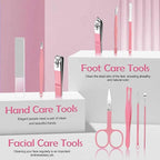 10 in 1 Manicure kit for Women Professional Pink Nail kit, Nail Care kit and - Image 5