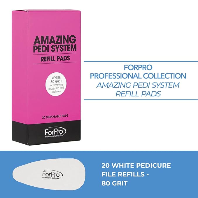 ForPro Professional Collection Amazing Pedi System Refill Strips, 80 Grit - Image 3