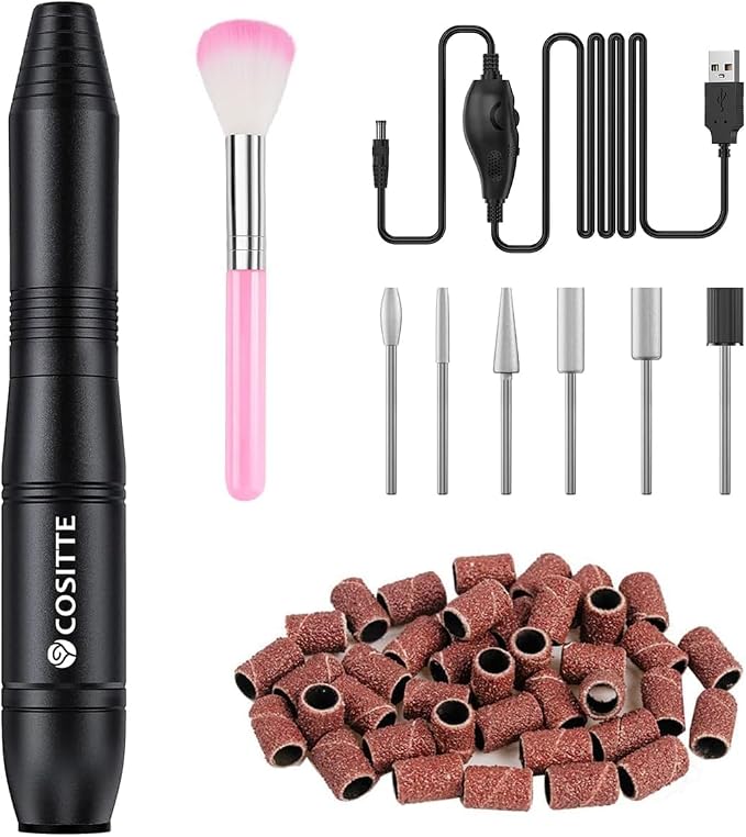 COSITTE Electric Nail Drill, USB Electric Nail Drill Machine - Image 7