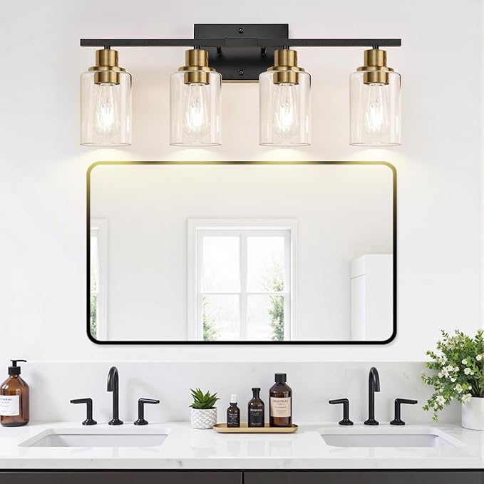 Indoi 4-Light Bathroom Light Fixtures, Bathroom Wall Lamp - Image 6