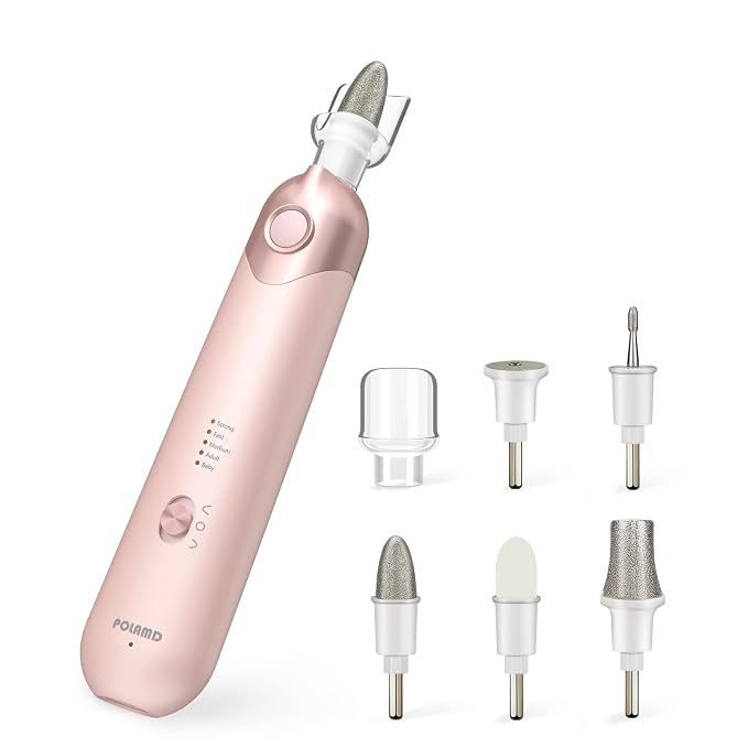 Professional Manicure Pedicure Kit, Electric Nail File Set, Cordless Electric by POLAMD