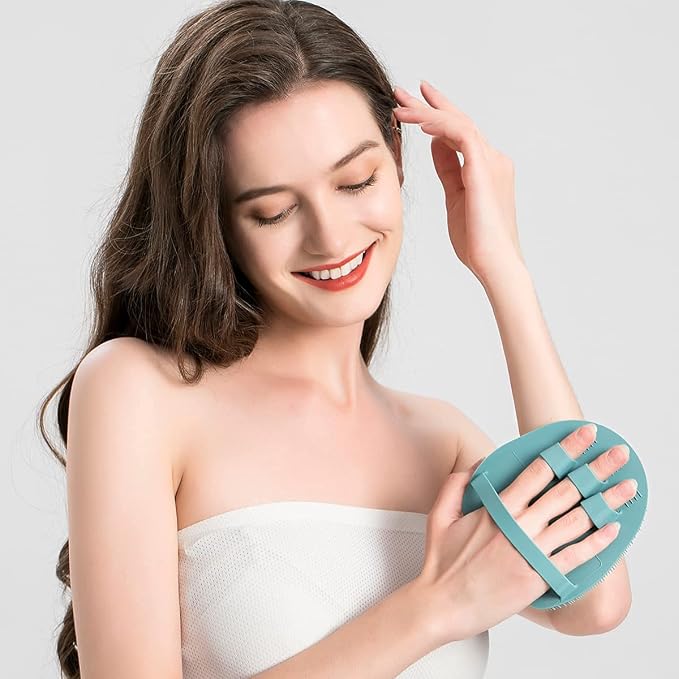 1 Pack Soft Silicone Shower Brush Body Wash Bath Exfoliating Skin Massage - Image 2