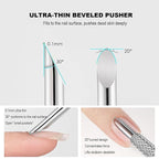 Pre-treatment Cuticle Pusher, Russian Prep Nail Pushers, Dual Ended Cuticle - Image 3