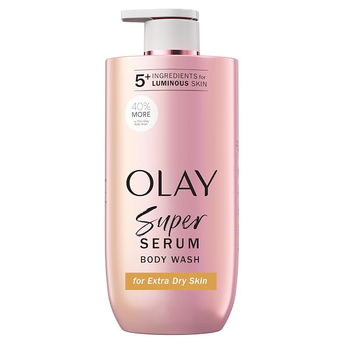 Olay Super Serum Body Wash for Extra Dry Skin, 24hr Long Lasting Hydration by Olay