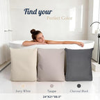 Luxury Bath Pillow for Bathtub, Soft & Comfortable Head Neck & Back Support - Image 7