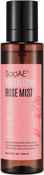 Soo'AE Revitalizing Rose Mist by SkincareHairandBodyProductsCleanBeautyIngredientTransparencyAffordability