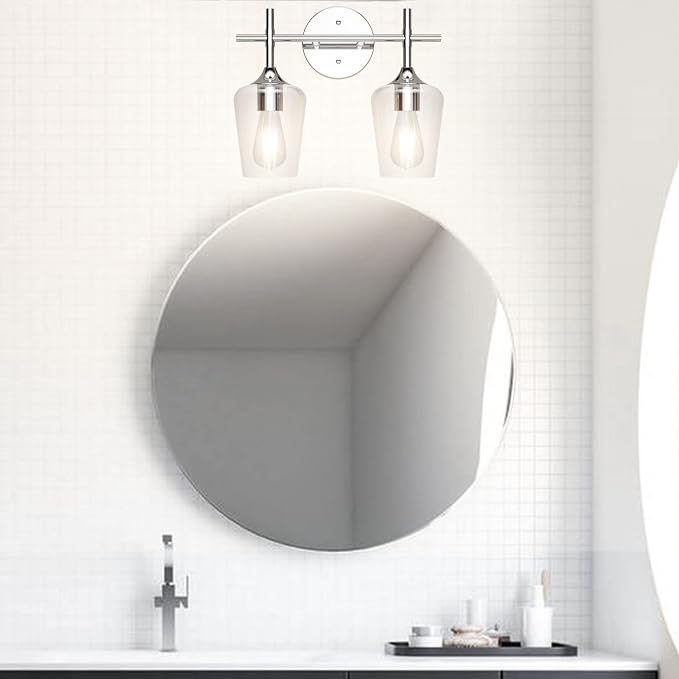 Ralbay Chrome Bathroom Light Fixtures 2-Lights - Image 6