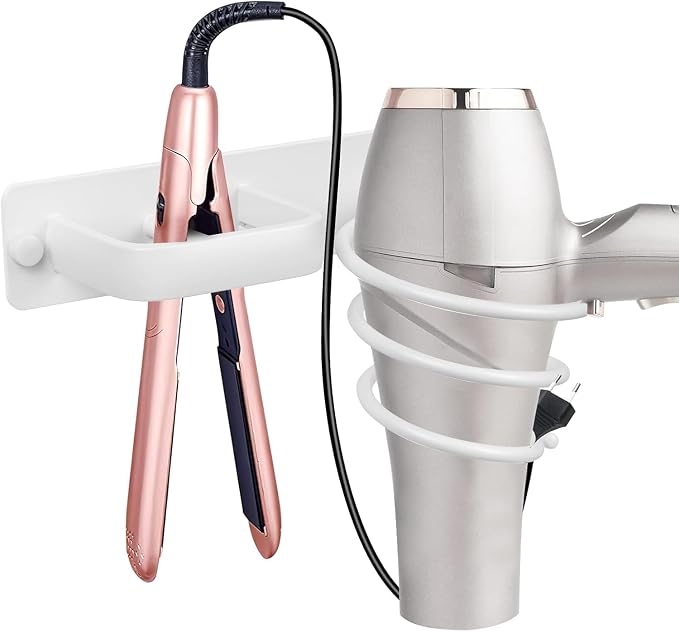 YUET Hair Dryer Holder Hairdryer Station Wall Mounted Shelf Bracket by YUETforlife