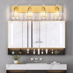 PRESDE Crystal 4 Bathroom Vanity Light Modern Gold Vanity Light Fixture Wall - Image 4