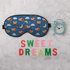 Red Panda Silk Sleep Mask Stars Moon Cloud Night Blue Sleeping Soft Eye Shade - Image 6