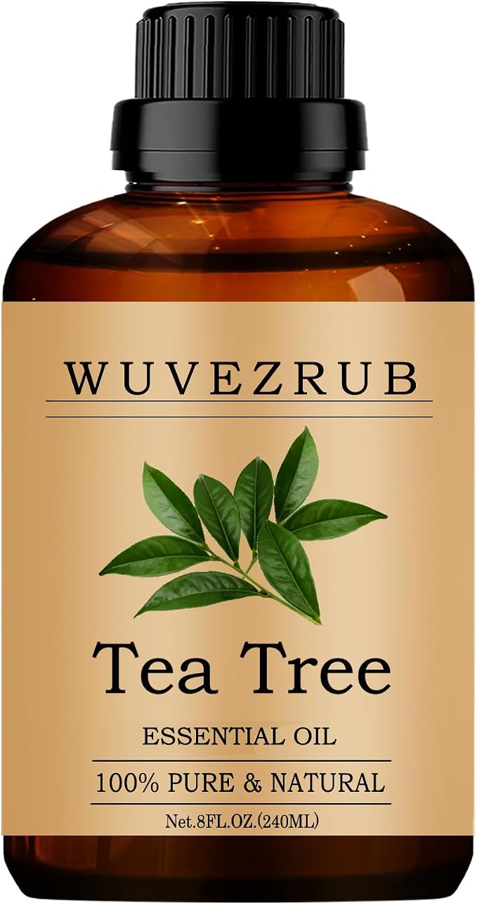 Tea Tree Essential Oils, 240ML 100% Pure and Natural Essential Oil by WUVEZRUB