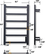 Topdattion Smart Wireless Electric Towel Warmer | Blade Thin 6 Bar Design | - Image 3